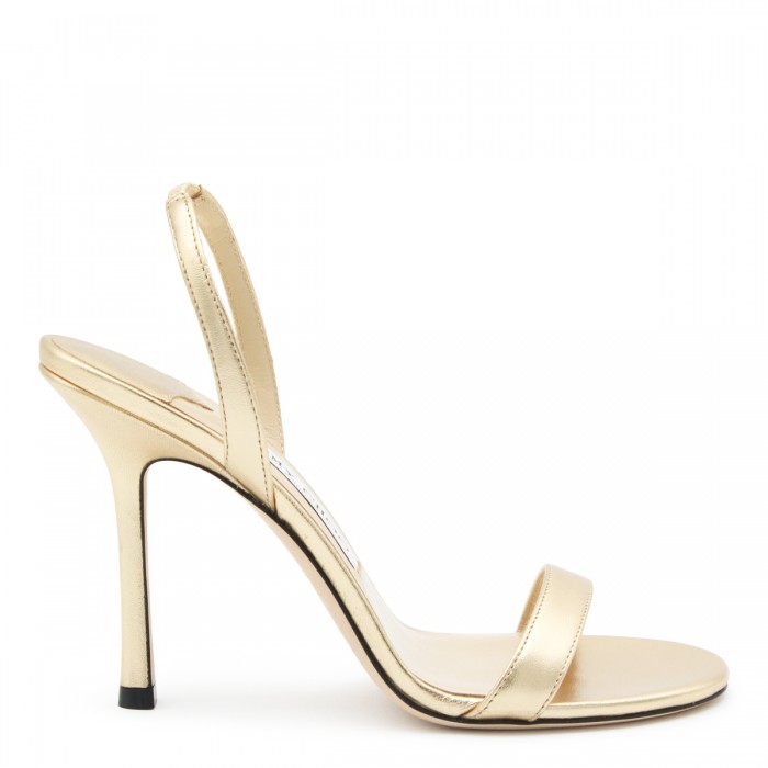 GOLD LEATHER JENN PUMPS