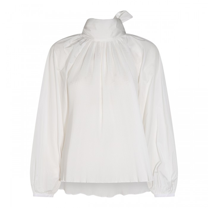 WHITE SILK BLEND VALLE SHIRT