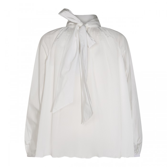 WHITE SILK BLEND VALLE SHIRT 2