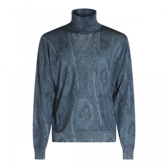 LIGHT BLUE SILK AND...