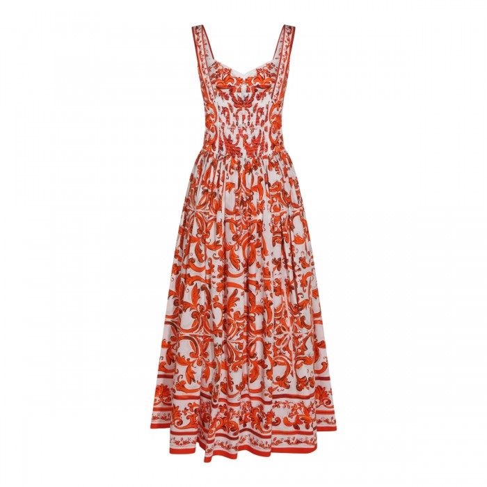 WHITE AND ORANGE COTTON... 2
