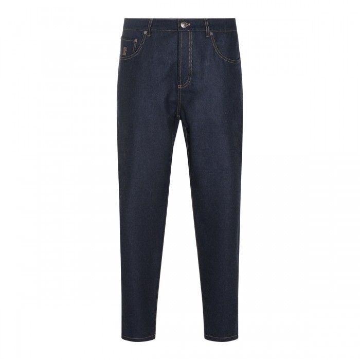 DARK NAVY WOOL PANTS