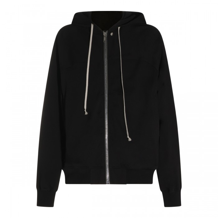 BLACK COTTON WINDBREAKER...