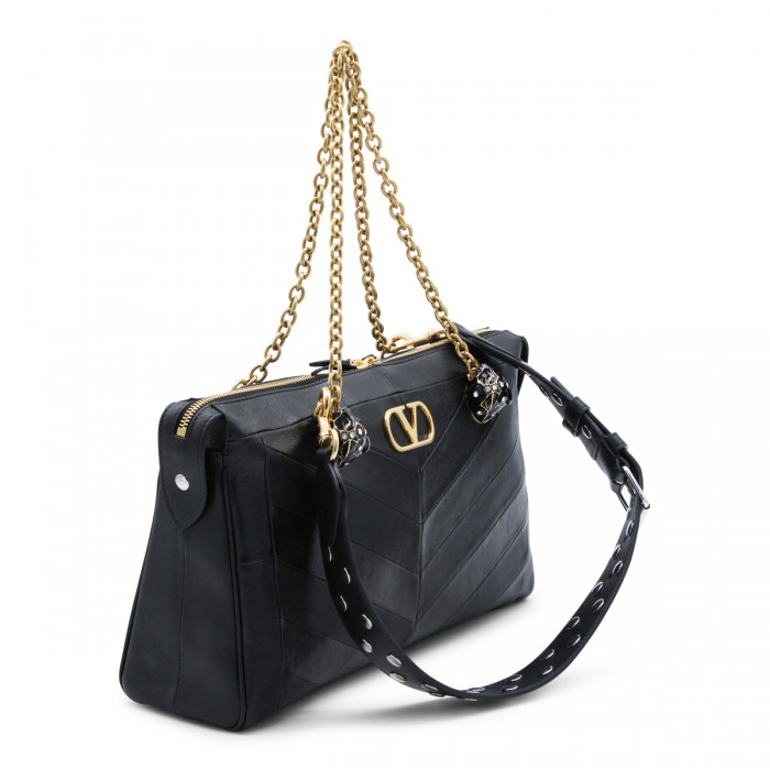 BLACK LEATHER PANTHEA... 2