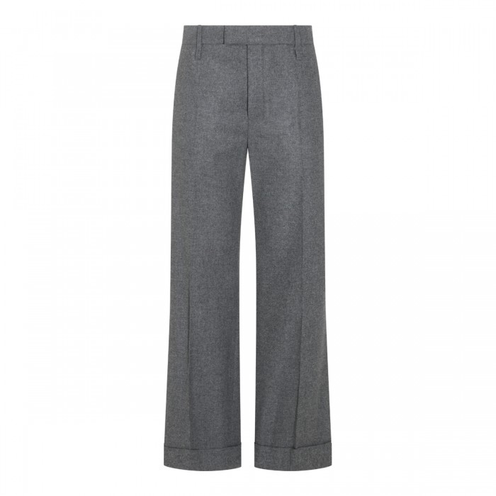 MID GREY CASHMERE AND...
