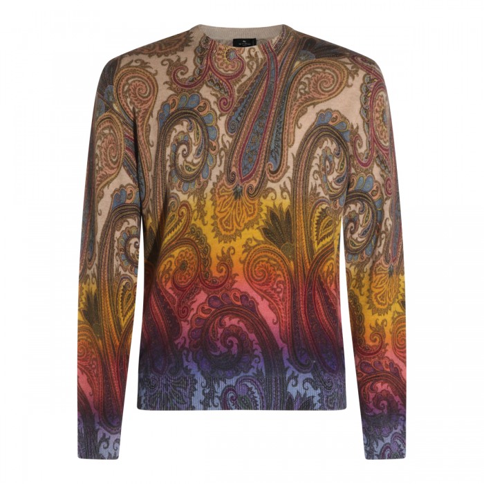 MULTICOLOR WOOL PAISLEY...