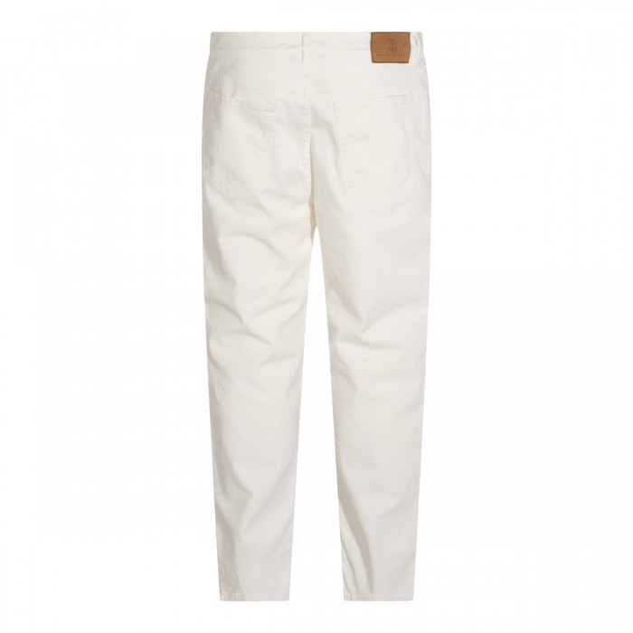 WHITE COTTON JEANS 2