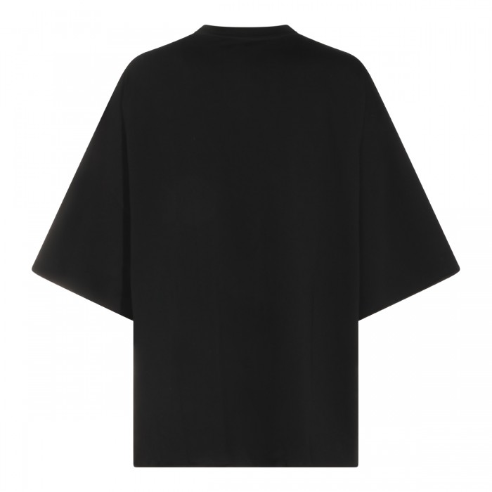BLACK COTTON TOMMY T-SHIRT 2