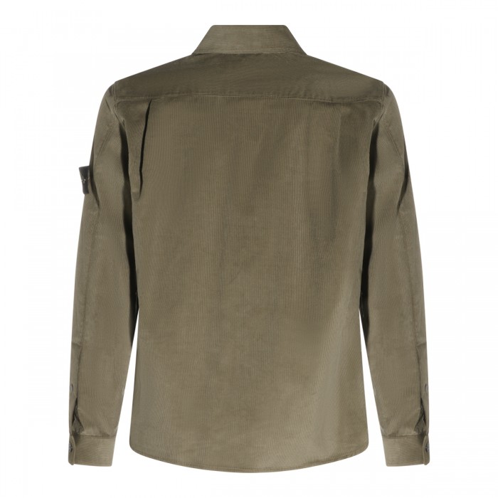 MILITARY GREEN COTTON SHIRT 2