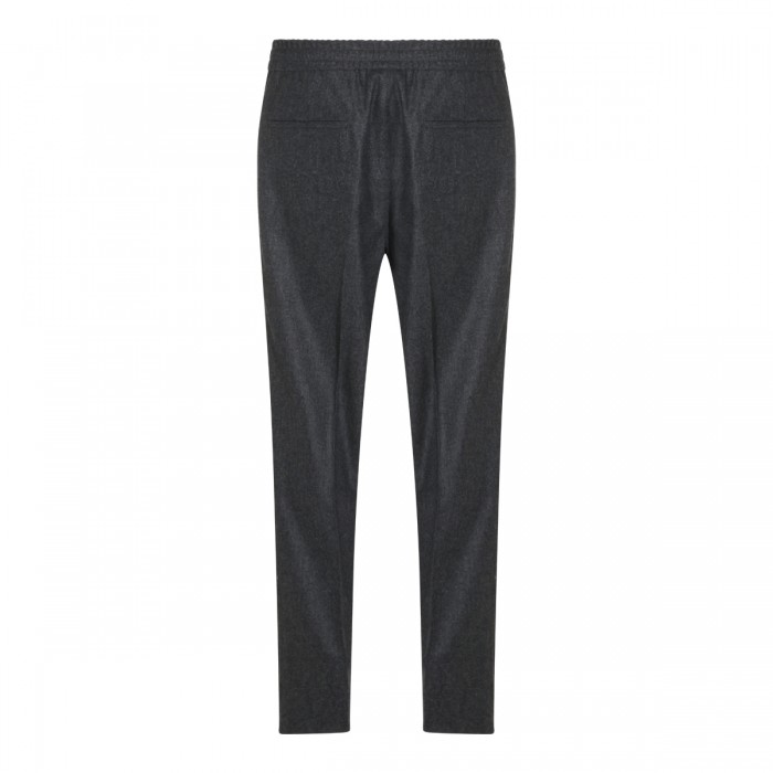 DARK GREY WOOL PANTS 2