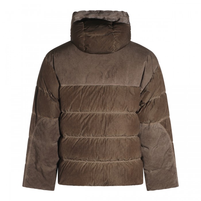 BROWN QUILTED DOWN JACKET  2