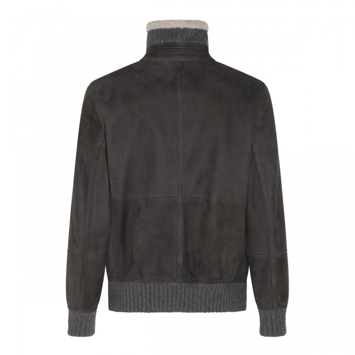 DARK GREY AND BROWN LEATHER... 2