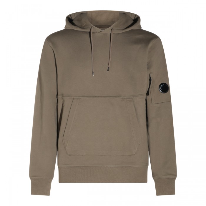 DARK BEUGE COTTON SWEATSHIRT