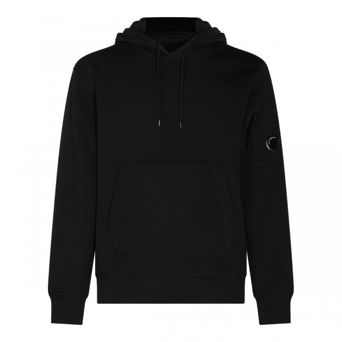 BLACK COTTON SWEATSHIRT