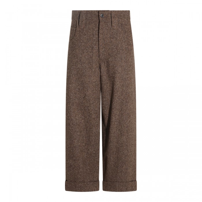 BROWN WOOL PANTS