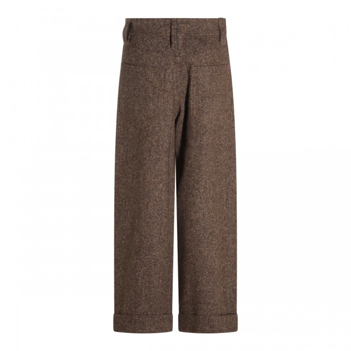 BROWN WOOL PANTS 2