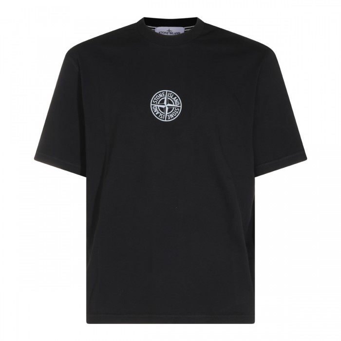 BLACK COTTON T-SHIRT