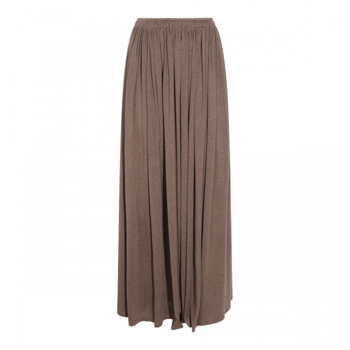 BROWN LIVREA MAXI SKIRT