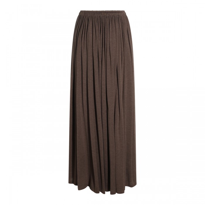 BROWN LIVREA MAXI SKIRT 2