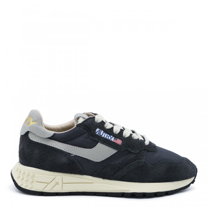 BLUE AND GREY LEATHER...