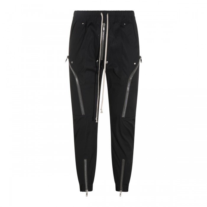 BLACK COTTON STRETCH HEIZER...
