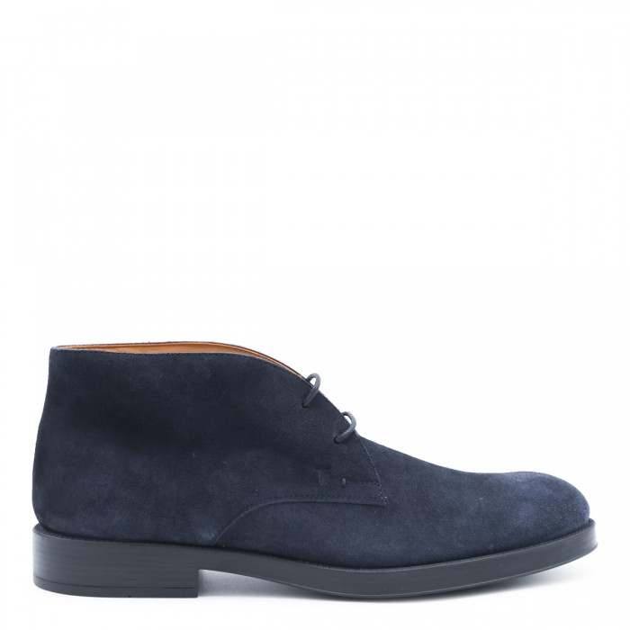 DEEP NAVY SUEDE BOOTS