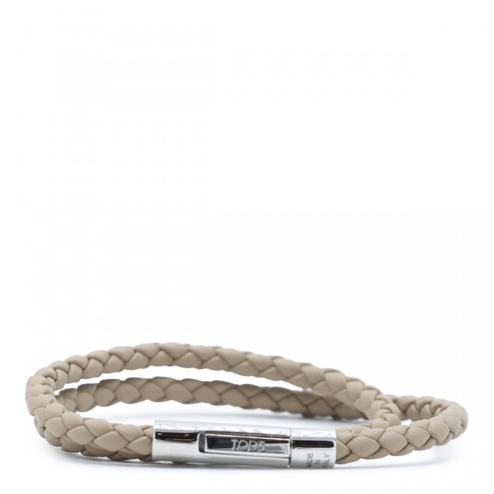 BEIGE LEATHER BRACELET