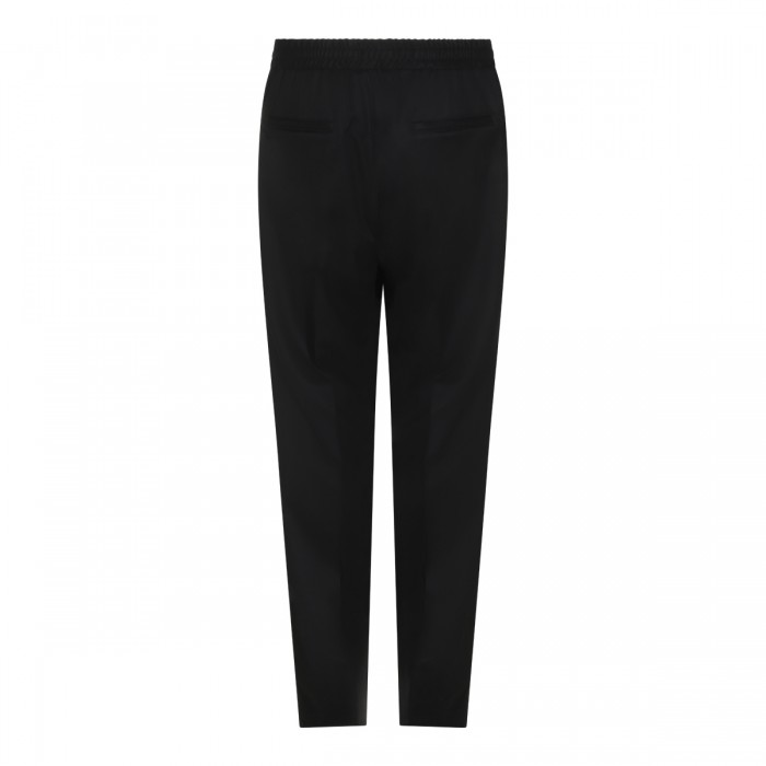 BLACK VIRGIN WOOL PANTS 2
