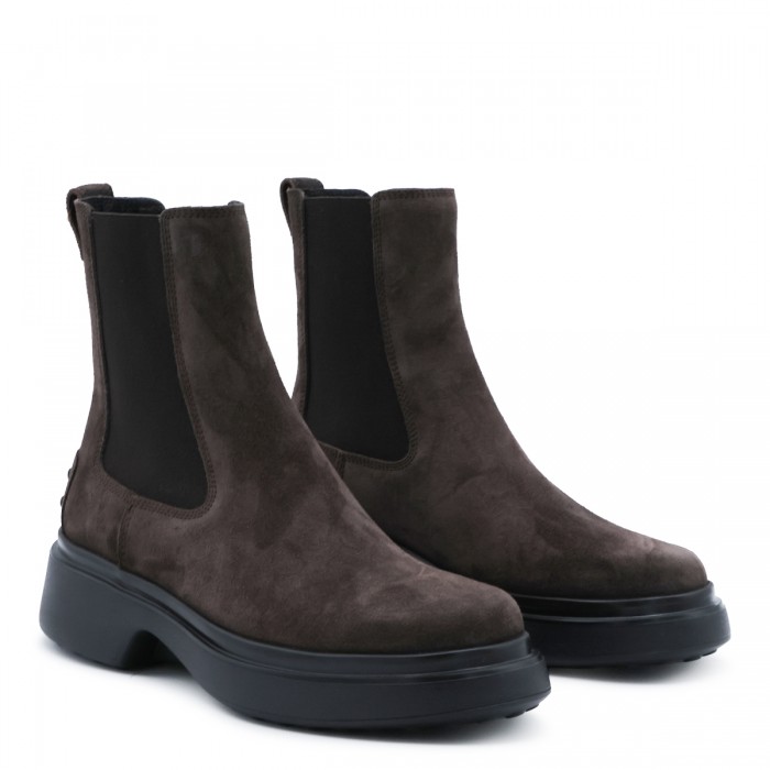 DARK BROWN SUEDE BOOTS 2
