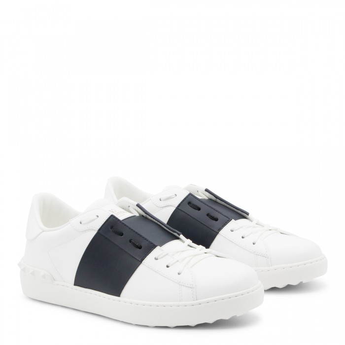WHITE AND MARINE OPEN SNEAKERS 2