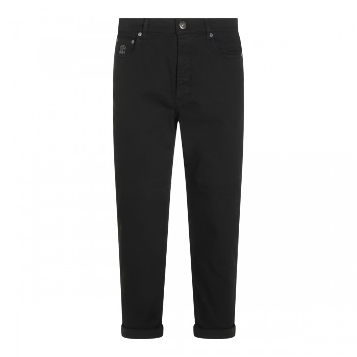 BLACK COTTON JEANS