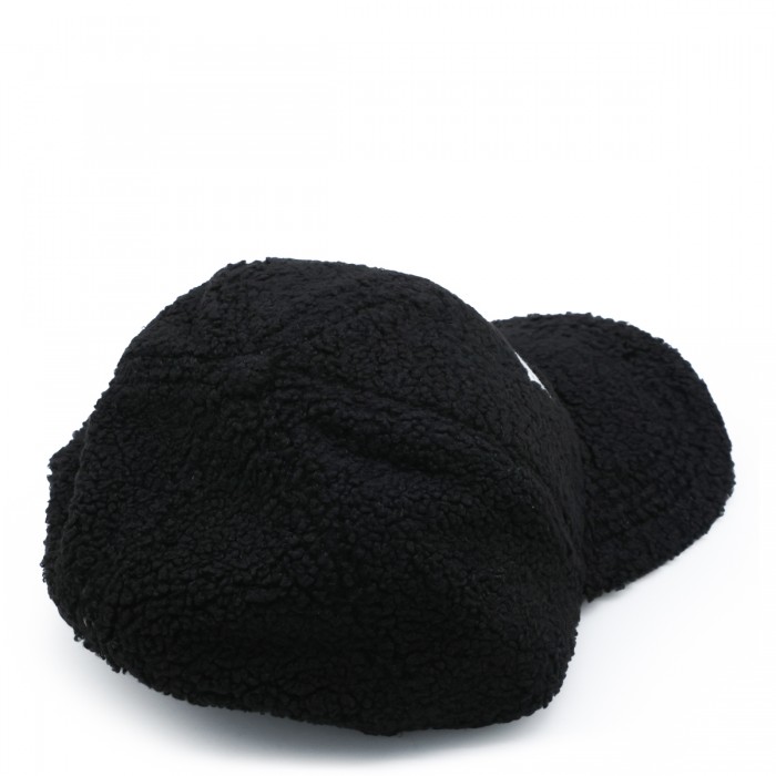 BLACK COTTON LOGO BASEBALL CAP 2