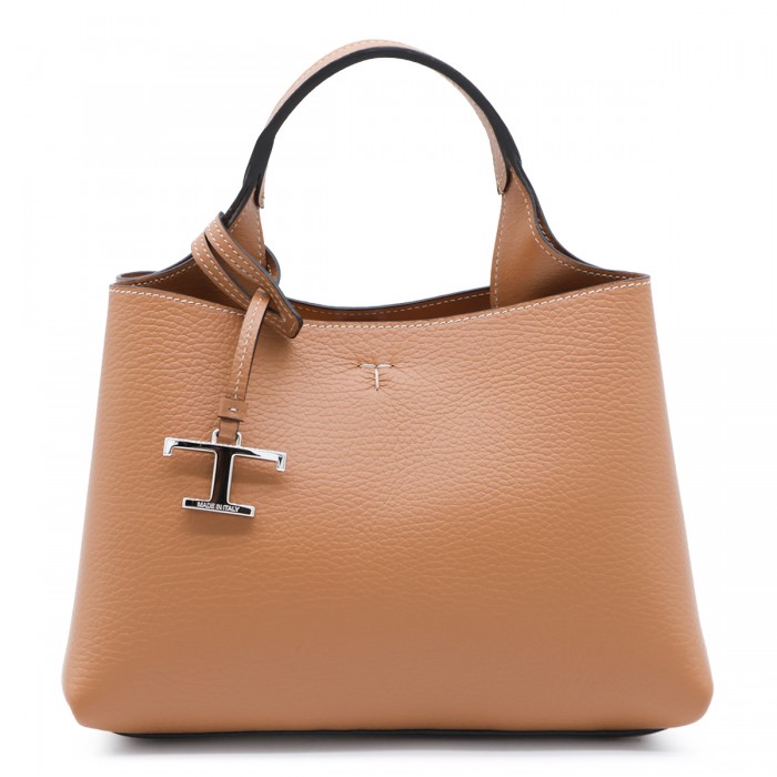 BROWN LEATHER APA MICRO TOP...