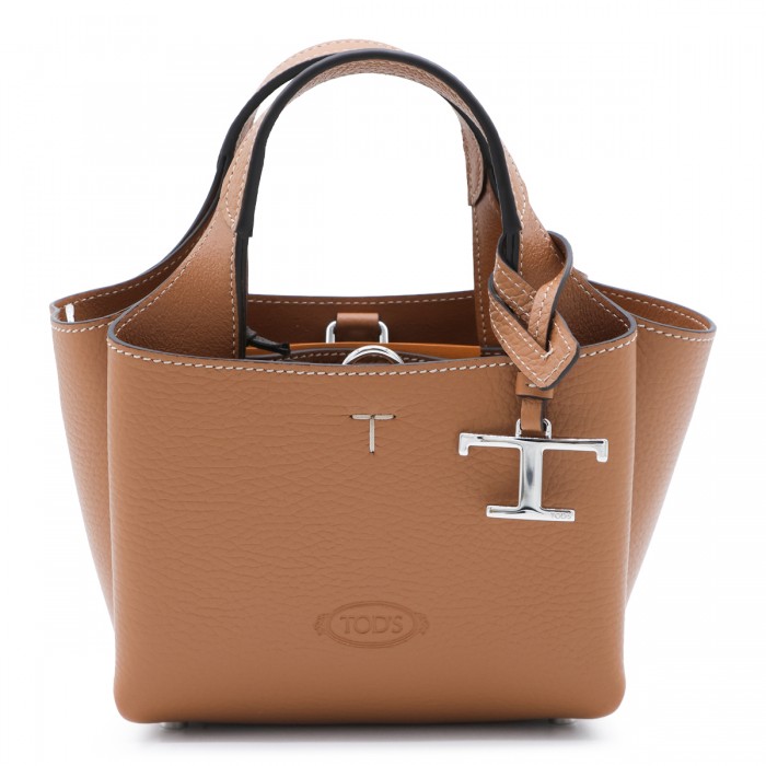 BROWN LEATHER APA 2 TOTE