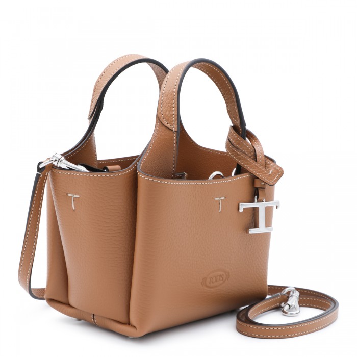 BROWN LEATHER APA 2 TOTE 2