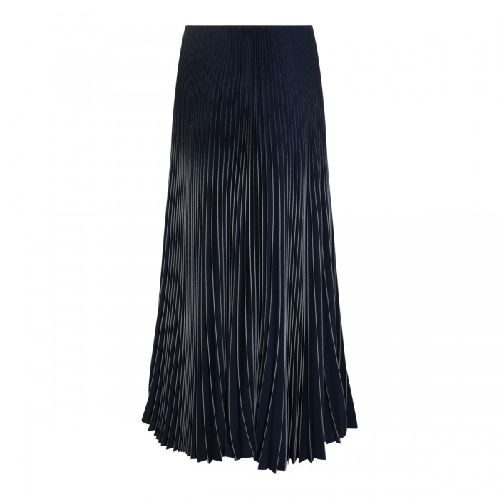 BLACK LONG PLEATED SKIRT 2
