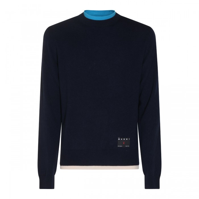 BLUE CASHMERE SWEATER
