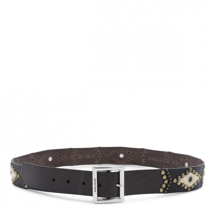 MAHOGANY LEATHER BELT