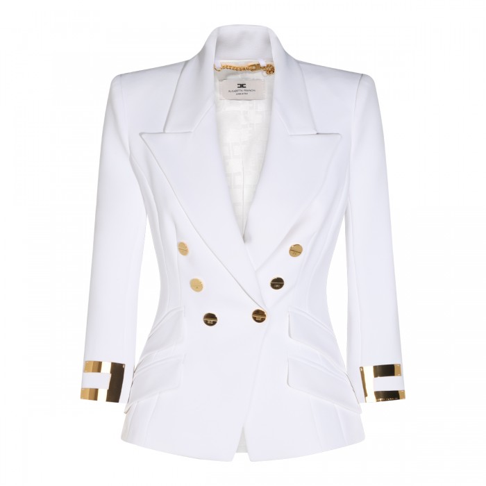 WHITE STRETCH BLAZER