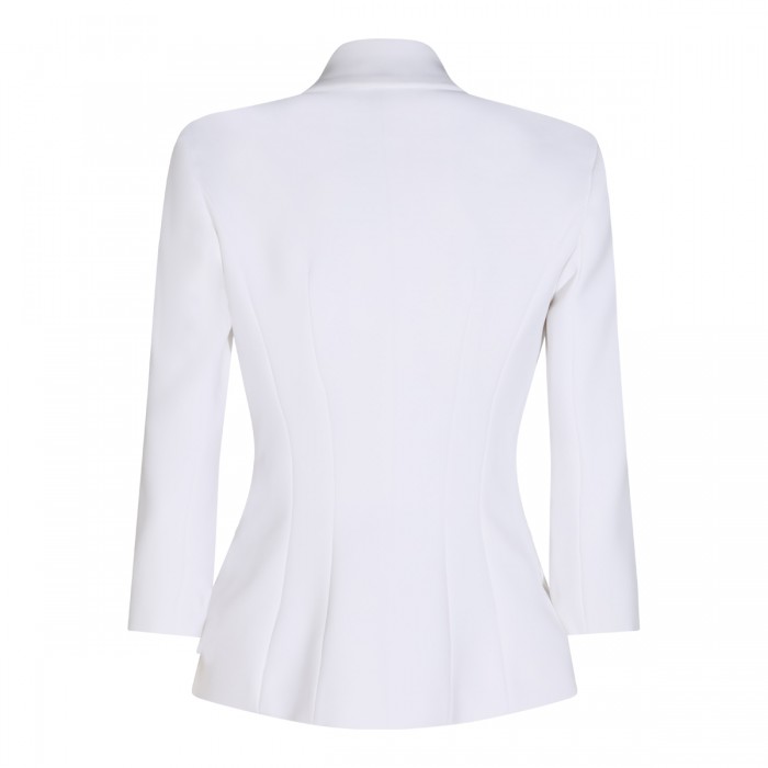 WHITE STRETCH BLAZER 2