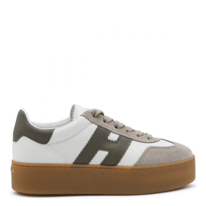 WHITE AND KHAKI SUEDE COOL...
