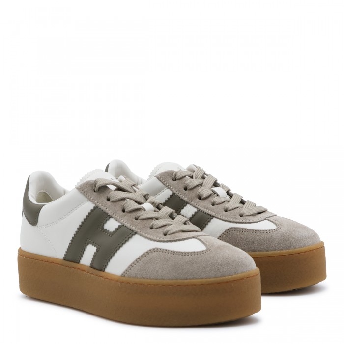 WHITE AND KHAKI SUEDE COOL... 2
