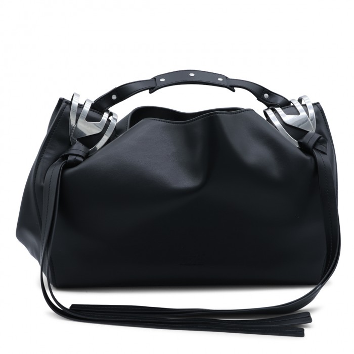 BLACK KNOT TOP HANDLE BAG
