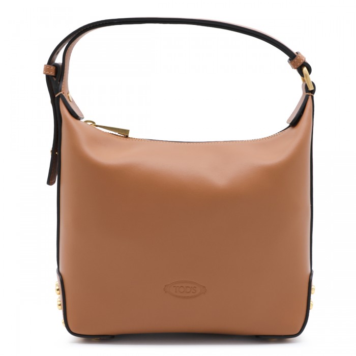 BROWN LEATHER METAL DOTS...