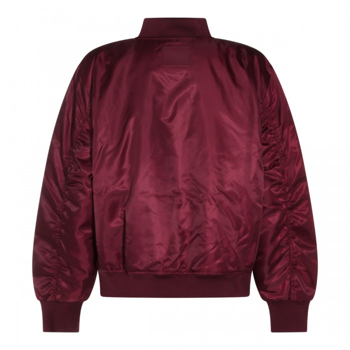BURGUNDY LEON BOMBER JACKET 2