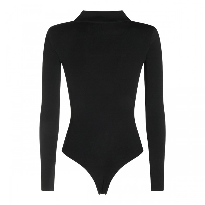 BLACK STRETCH BODYSUIT 2