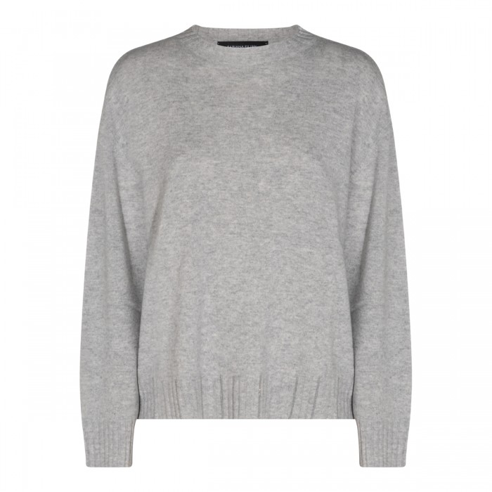 LIGHT GREY CASHMERE VIRGIN...