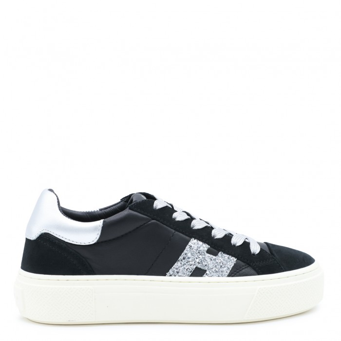 BLACK AND SILVER LEATHER...