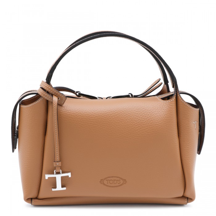 BROWN LEATHER APA TOP...
