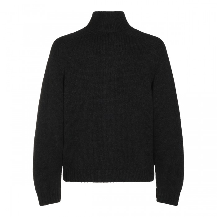 SHADOW GREY CASHMERE CARDIGAN 2